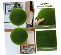 ELAYARD Realistic Simulation Moss Ball Lightweight Foam Artificial Mossy Sphere for Garden Vase Bonsai Home Decoration Natural Greenery Accent for Parties Weddings Christmas