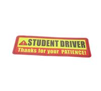 ELAYARD Reflective Student Driver Magnet Car Sticker Easy Install Remove Driver Warning Sign Magnetic Learner Safety Decal for Cars Caution for Inexperienced DIY