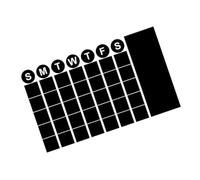 ELAYARD Removable Chalkboard Wall Decal Sticker for Office and Home Decor Reusable Writable Surface for Weekly Planning and Creative Wall Calendar and Easy to Clean