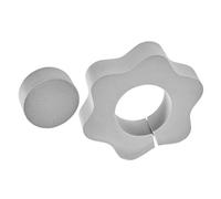 ELAYARD Replaceable Flower-Shaped Kitchen Cleaning Sponge for Bathroom Mirror and Faucet Water Absorbent Scrubber for Window Lightweight and Practical Kitchen Cleaner Gray