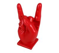 ELAYARD Resin Hand Shaped Drumstick Display Stand Drum Stick Holder for Drummers Practical Reusable Drum Stick Storage Rack with Sleek Modern Design in Red