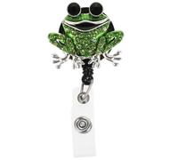 ELAYARD Retractable Id Badge Holder with Rotating Buckle Portable and Id Card Holder for Pediatric Nurses and Office Use Secure Clip Design for Trade Shows and Schools