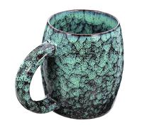 ELAYARD Retro Ceramic Water Mug Latte Milk Cup Vintage Style for Home Office Use with Scratch Resistant Base Suitable for Coffee Tea Hot Chocolate and Cold Beverages