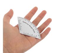 ELAYARD Reusable Eyebrow Mapping Guide Ruler for Precise Shaping Measurement Tool for Consistent Brow Definition Compact Travel-friendly Accessory for Makeup