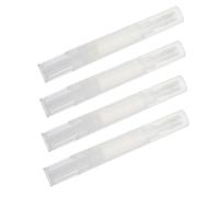 ELAYARD Reusable Nail Polish Pen 4ml Twist Lip Gloss Container 4pcs with Brush Tips for Female Manicure and Cuticle Oil Application