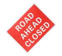 ELAYARD Road Closed Warning Sign Driveway Notice Easy to Install Multi Purpose for Traffic Control Car Parks Property Development Weatherproof Design