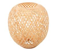 ELAYARD Rustic Handwoven Bamboo Lampshade Lightweight Pendant Light Cover for Cozy Living Spaces and Dining Rooms with Natural Bamboo Craftsmanship