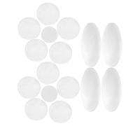 ELAYARD Saxophone Shell Key Buttons Replacement Set, 18PCS White Mother-of-Shell Sax Key Button Decor for Tenor and Alto Saxophone Repair Accessories, Suitable for Professional and