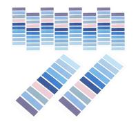 ELAYARD Self-adhesive Index Tabs, Writable Mini Rectangle Page Markers, Blue Gradient 10pcs for Document Filing and Book Organization