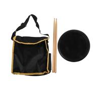 ELAYARD Silent Rubber Drum Practice Pad with Drumsticks and Carry Bag Mute Pad for Noise-reduced Drumming Practice at Home the Go for Skill Improvement and Quiet Use