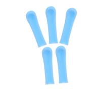 ELAYARD Silicone Ear Pick Replacement Tips 5pcs Blue Soft Raw Silicone Ear Wax Remover Heads for Adults and