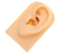 ELAYARD Silicone Human Ear Model for Piercing Practice Left Flesh Color Realistic Soft Texture Teaching Mold Training Tool