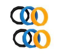 ELAYARD Silicone Microphone Protection Rings Easy to Use and Clean 6pcs Anti-rolling Mic Protector Rings for Wireless Microphones in Karaoke and Performances