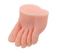 ELAYARD Silicone Practice Foot Nail Model for Acrylic Manicure Training Flexible Soft Silicone Fake Left Foot Toe Model for Nail Salon Supplies and Pedicure Tattoo Practice Tool