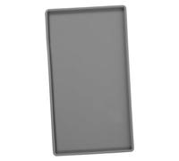 ELAYARD Silicone Vanity Tray Large Rectangular Non-slip Storage Organizer for Bathroom Countertop Kitchen and Living Flexible Grey Silicone Tray with Ample Space for Small Items and