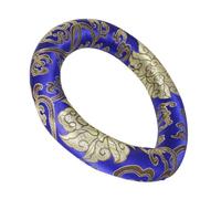 ELAYARD Silk Cotton Singing Bowl Cushion Pad for Buddhist Sound Bowls Wear-resistant Protective Mat Blue Crystal Meditation Ring for Relaxation and Soul Purification