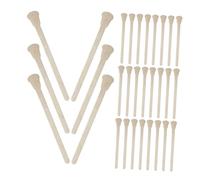 ELAYARD Small Wood Wax Sticks 100Pcs Disposable Eyebrow Waxing Spatulas Smooth Not Easily Broken Wooden Hair Removal Applicator Tools for Threading and Travel Use