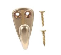 ELAYARD Solid Hook Wall Mounted Clothes Hanger Practical Home Wall Hook for Bedroom Bathroom Kitchen Door Hanging Organizer with Bright Copper Finish Elegant and Space Saving