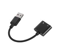 ELAYARD Sound Card Converter External Audio Interface Pc Headphone Adapter Usb to Headset Adapter for Computers Tablets and Smartphones Use Microphone Audio Splitter for Communication