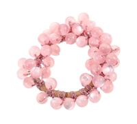 ELAYARD Sparkly Pink Cat Eye Hair Scrunchies Stretchy and Comfortable Elastic Ponytail Holders Elegant Hair Accessories for Women