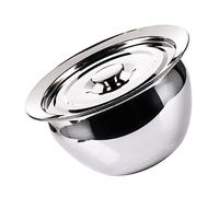 ELAYARD Stainless Steel Mixing Bowl with Lid Deep Kitchen Salad and Baking Bowl for Kneading Dough Beating Eggs Serving Fruit Eco Friendly Household Tableware