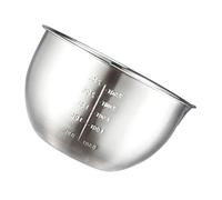 ELAYARD Stainless Steel Mixing Bowl with Scale Kitchen Egg Beating Bowl for Salad and Baking Food Prep Container with Pour Spout for Home Storage and Meal Preparation