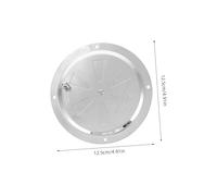 ELAYARD Stainless Steel Round Cabin Vent Cover with Side Knob Boat Air Vent Louver Plate for Cabin Ventilation Corrosion-Resistant Ventilation Grill for Deck Hatch and Walls
