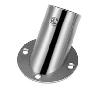 ELAYARD Stainless Steel Shower Curtain Rod Holder Triangular Bracket High Corner Support for Closet Rods Space Saving Flange Compatible with Various Bathroom Layouts