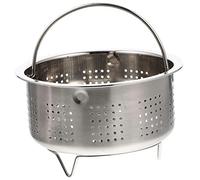 ELAYARD Stainless Steel Steamer Basket for Rice Cooker Multi Function Household Steaming Rack with Heat Resistant Handle and Stable Kitchen Food Steamer for Vegetables Seafood and Rice