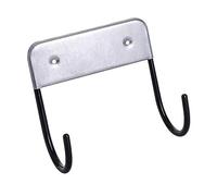 ELAYARD Stainless Steel Wall Mount Ironing Board Hanger with Heavy Duty Hooks for Household Storage Easy Installation Behind Door Organizer for Towels and Cleaning Supplies
