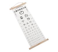 ELAYARD Standard Visual Eye Test Chart for Classroom Supply Logarithmic Eye Chart for S Vision Testing Clear Print Educational Wall Hanging for Kindergarten and School Use