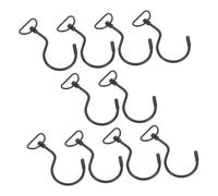 ELAYARD Swivel s Hooks 25mm Metal Rotating Hanging Closet Rod Support Space Saving Shoe Drying Hanger Kitchen Under Cabinet Hooks 10pcs Black