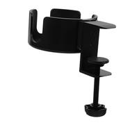 ELAYARD Table Clamp Cup Holder with Hook Desktop Drink Stand Multi Use Beverage Organizer for Office Home Fast Food Restaurant Easy Install No Drill Needed