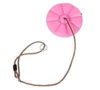 ELAYARD Thickened Plastic Round Nursery Swing Seat with Playful Petal Design Indoor Outdoor Playground Accessory and Easy for Year Round Fun