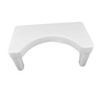 ELAYARD Toilet Stool Squatting Footstool Plastic Step Stool Anti-Slip for Adults and Children with Constipation Relief Suitable for Home and Office Use White