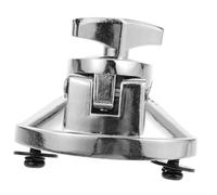 ELAYARD Tom Drum Kit Mount Bracket Percussion Base Replacement Zinc Alloy Adjustable Silver with Knob Design for Desktop Drum Kit Accessories