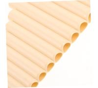 ELAYARD Traditional Ivory White Pan Flute Instrument for Beginners and Adults Pure Sound Professional Panpipes for Folk Music and Classical Performances