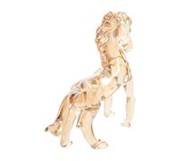 ELAYARD Transparent Crystal Standing Horse Statue for Tabletop Decor Light-enhancing Animal Figurine Collectible Artistic Sculpture Horse Lovers and Cultural Keepsake