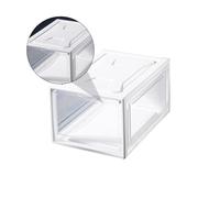 ELAYARD Transparent Shoe Box Large with Clamshell Design Material Scratch-resistant Display Cabinet for Shoes and Accessories Home Storage Organizer for Men and Women