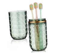 ELAYARD Travel Toothbrush Mug Toothbrush Case Travel Jack Toiletry Adult Small The Pet Green