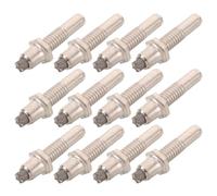 ELAYARD Tungsten Steel Hexagon Trekking Pole Replacement Tips 12Pcs, Screw-On Hiking Stick Spikes for Walking Cane Repair, Suitable for Outdoor Trekking and Hiking