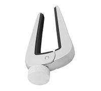 ELAYARD Universal Guitar Capo for Acoustic, Classical, Electric and Bass Guitars, Adjustable Tension for 6/12 String Instruments, Zinc Alloy with Silicone, Silver