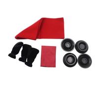 ELAYARD Upright Piano Cleaning Cloth Set 4 Pieces Professional Piano Care Kit Including Cover Cloth Brush and Foot Pad for Dust Protection and Maintenance Suitable Random Color