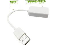 ELAYARD USB Virtual Channel Sound Card Adapter with Cable for Notebook Laptop Audio Effect Driver White External Sound Card for Headphones and Microphones