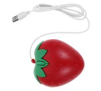 ELAYARD Usb Wired Cute Strawberry Mouse for Laptop Office Home Creative Design Optical Mouse for Girls Fast Comfortable Grip for Family and Friends