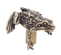 ELAYARD Vintage Brass Cabinet Handles with Toad Design Scratch Resistant Decorative Pulls for Kitchen and Bedroom Furniture Durable Antique Style Brass Knobs for Cabinets and Drawers