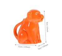 ELAYARD Vintage Ceramic Creamer Pitcher Dog Shaped Milk Cup with Handle Lightweight Sauce Jug for Home and Restaurant Serving Salad Dressings Maple Syrup Gravies