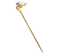 ELAYARD Vintage Chinese Flower Hair Stick Silver Plated Hanfu Hair Pin Elegant Floral Design for Women Traditional Bun Styling