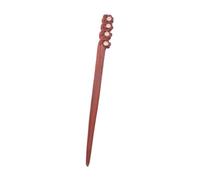 ELAYARD Vintage Red Sandalwood Chinese Hairpin for Women Handmade Double Sided Carved Hair Stick Lightweight Retro Hair Chopsticks for Buns Elegant Accessory for Hanfu and Modern Outfits