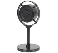 ELAYARD Vintage Retro Microphone Model Prop Plastic Simulated Mic for Photography Bar Background Home Decor Educational Karaoke in Black